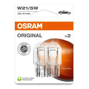 OSRAM STANDARD autožárovky W21/5W, 2 ks v balení Přímo Od Výrobce