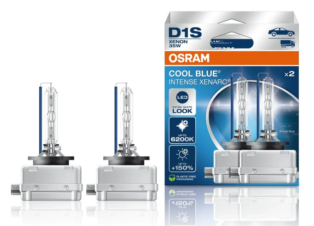 OSRAM XENARC COOL BLUE INTENSE NEXT GENERATION D1S - xenonové výbojky, 35 W, PK32d-2, 2 ks v balení Cenově Výhodný