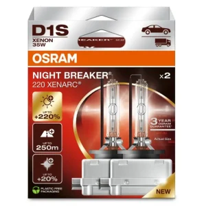 Top Prodej OSRAM XENARC NIGHT BREAKER D1S xenonové výbojky, 35 W, PK32d-2 - o 220% více světla, 2 ks v balení