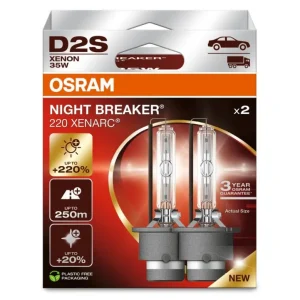 OSRAM XENARC NIGHT BREAKER D2S xenonové výbojky, 35 W, P32d-2 - o 220% více světla, 2 ks v balení Nejprodávanější