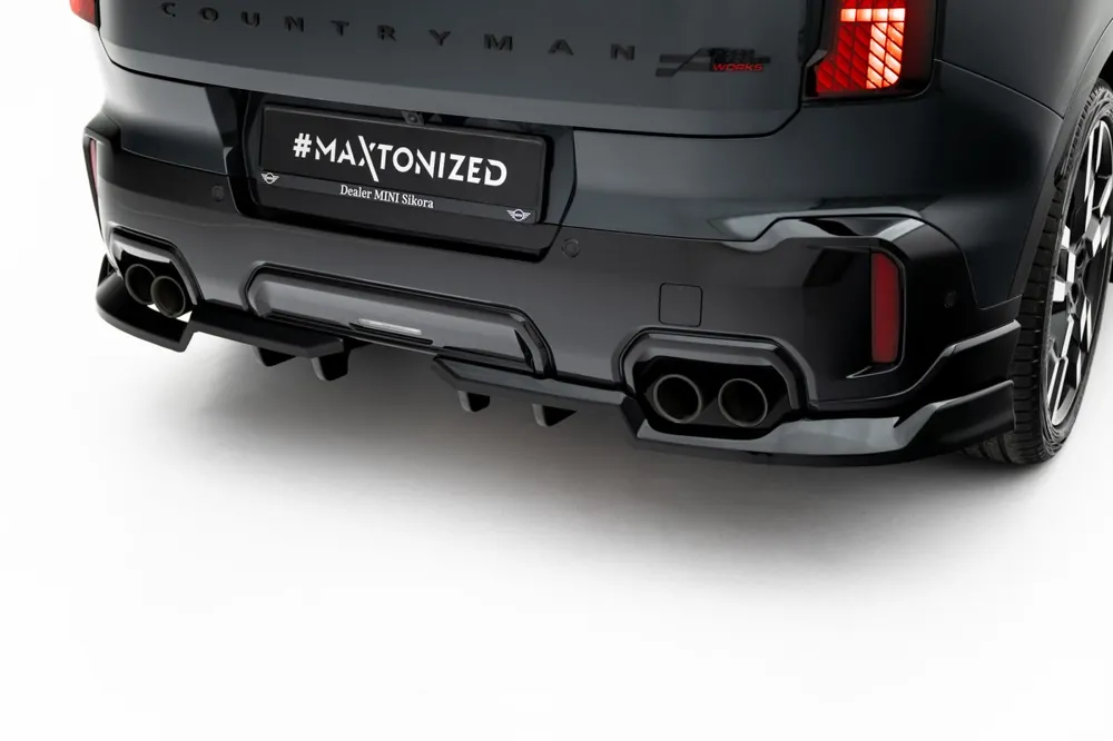 Mini Countryman JCW U25, středový spoiler pod zadní nárazník, Maxton Design Vysoce Kvalitní