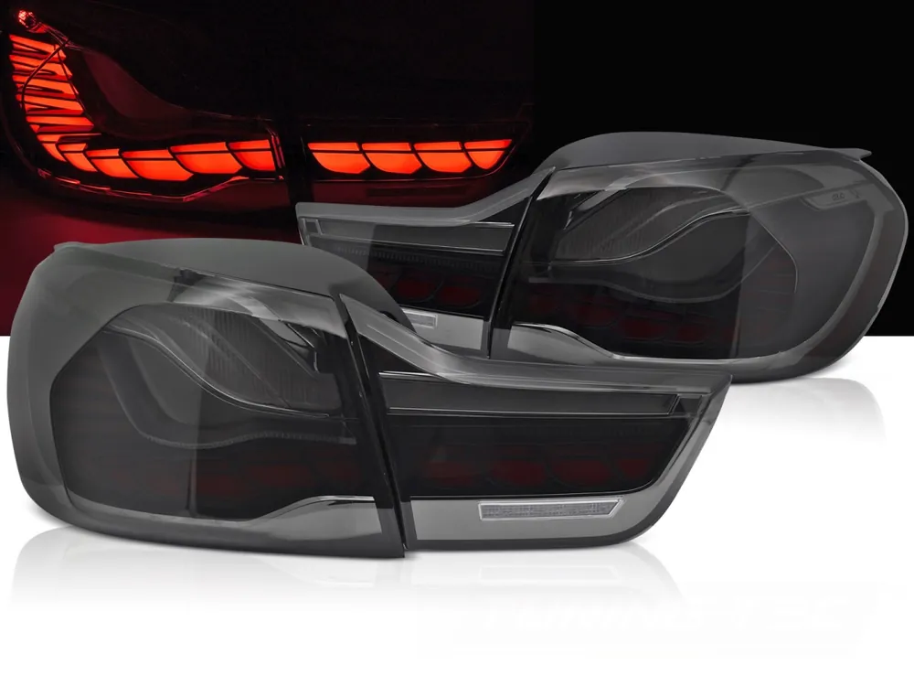 Ověřený BMW F82/F83 2013-2021 - Zadní LED světla KOUŘOVÁ