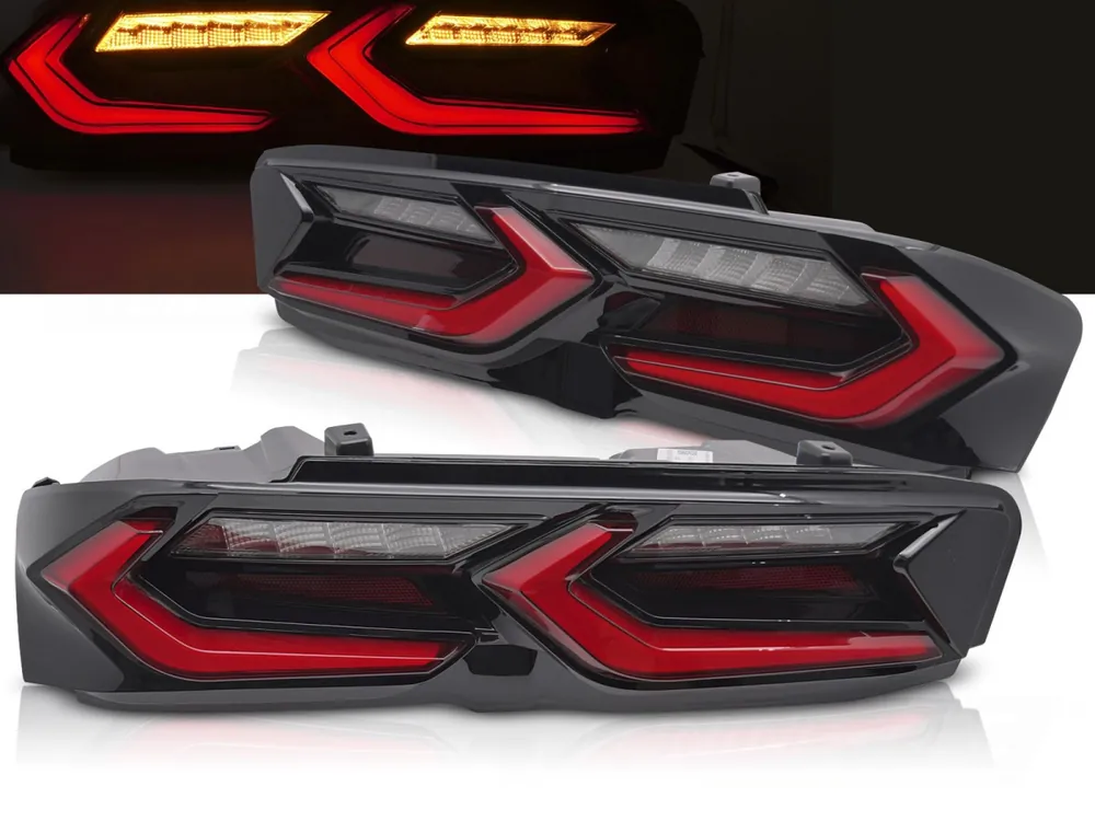 Akční Nabídka Chevrolet Camaro 2019-2023 - zadní LED světla ČERVENOČERNÁ
