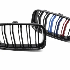 Cenový Hit BMW E92/E93 LCI 2010-2013 - Přední maska double bar černá lesklá s trikolórou