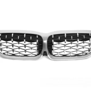 Časově Omezené BMW G20/G21 2019-2022 - Přední maska DIAMOND stříbrná s chromem