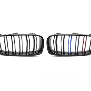 BMW F32/F33/F36 2013-2020 - Přední maska double bar černá lesklá s trikolórou Nízká Cena