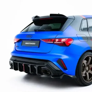 Audi RS3 Sportback 8Y Facelift, boční difuzory pod zadní nárazník ver.3, Maxton design Omezená Nabídka