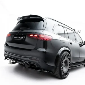 Víkendová Akce Mercedes-Benz GLS AMG-Line X167 Facelift, spoiler pod zadní nárazník s žebrováním, Maxton design
