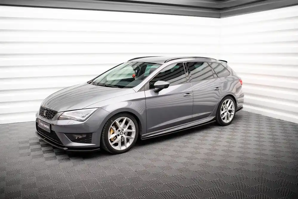 Seat Leon Hatchback/Sportstourer včetně facelift, difuzory pod boční prahy ver. 5, Maxton design Autentický